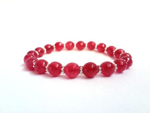 Bracciale elastico giada - elastico,