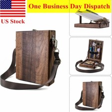 Cavalletto Disegno Pittura Scrivania Legno Portatile con Scatola Portaoggetti Multifunzione