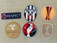 6 TOPPE PATCH CALCIO EUROPA LEAGUE FIFA WORLD CHAMPIONS  ASIAN CUP EURO 2016   F