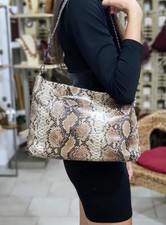 BORSA DA DONNA PITONATA BEIGE