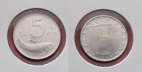 Lire 1955 delfino qfdc - 1955,