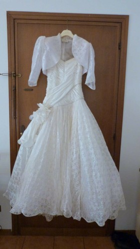 Vestito sposa con accessori - con,