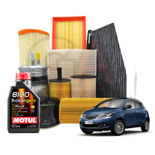 KIT TAGLIANDO FIAT 500 1.2 1.4 BENZINA GPL 4 LT OLIO MOTUL 5W40