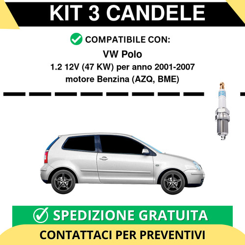 Kit candele per polo 1 - candele,
