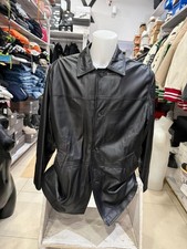 Vera Pelle Giacca In Pelle Uomo Man Tg52 Nero AM24