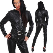 Tuta vera pelle catsuit tuta