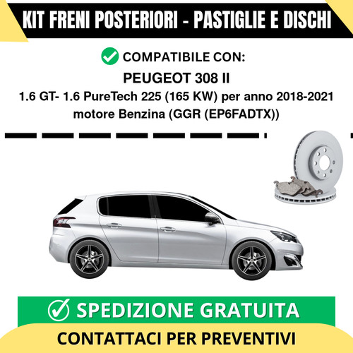Kit freni posteriori per - kit,
