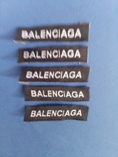 Etichetta tessuto in alta definizione per retro collo Di Balenciaga 5 taglie 
