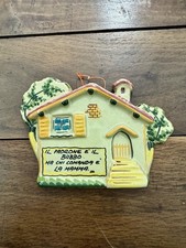 Piccola piastra da muro ceramica Gualdo Tadino Italy – Vintage
