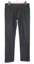 Jacob Cohen J688 Wool CL Pantaloni Uomo W31 Grigio Bottoni Fly Affusolato Fit