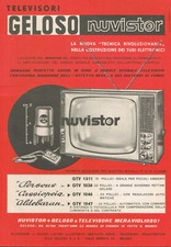 Pubblicità annI 50/60 - GELOSO  TELEVISORI NUVISTOR - cm. 19 x 13,5
