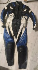 Dainese Giacca Pantalone Tuta Moto  Completa Blu Nero Usato Taglia  44