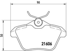 BREMBO P23067 Kit pastiglie