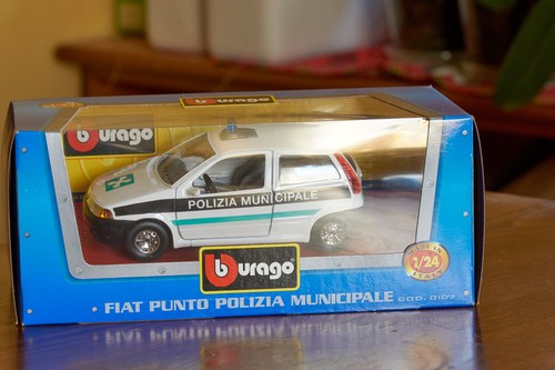 Bburago fiat punto polizia - fiat, (polizia