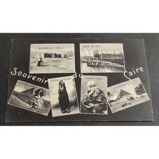 Cartolina Souvenir du Caire - Pyramidee et Sphynx - Heleopolis Hotel