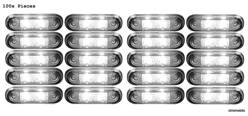100x bianco incasso led - bianco,