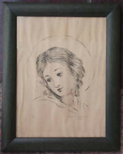 Icona incisione Angioletto firmato Daniela Campanale capoletto x stanza bimbo/a