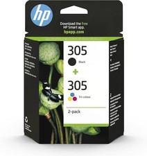HP 305 Nero e Tricromia, 6ZD17AE, Confezione da 2 Cartucce Originali