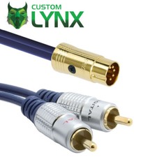 5 pin Din a 2 x cavi phono