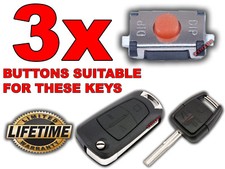 3x PULSANTE CHIAVE PER OPEL