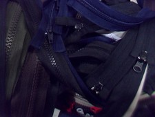 CERNIERA CHIUSURA LAMPO DIVISIBILE DOPPIO CURSORE NYLON O PLASTICA MISURE VARIE