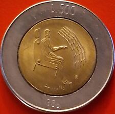 SAN MARINO REPUBBLICA MONETA 500 lire 1986 - EVIDENTE DIFETTO DI CONIO - RARA