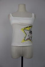 JUST CAVALLI MAGLIA TOP DONNA TG. M T-SHIRT ITALY CASUAL VINTAGE COTONE