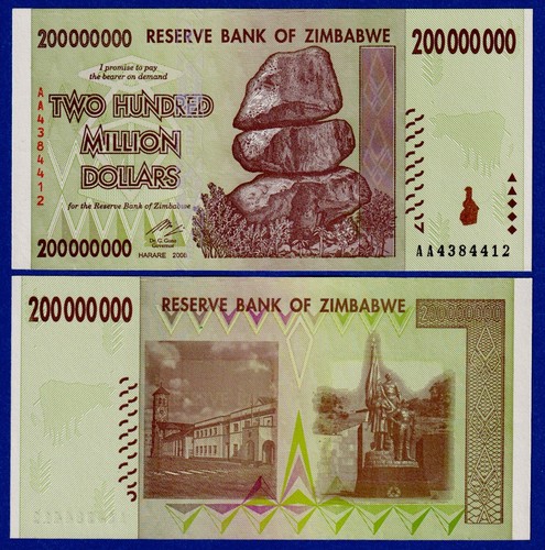 Zimbabwe 200 million - zimbabwe,