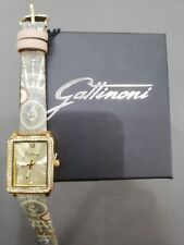Orologio Gattinoni Donna Cassa Rettangolare In Acciaio Dorato Con Strass Fashion