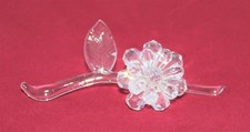 Swarovski oggetti da collezione figura fiore in cristalli stelo vetro di Murano