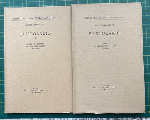 Benedetto croce epistolario - benedetto, i