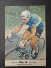 cartolina non viaggiata Bianchi / Pirelli - FAUSTO COPPI autografata