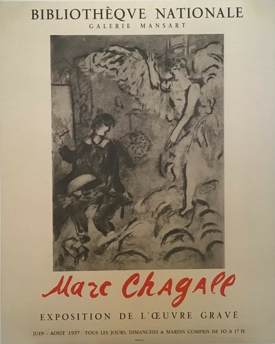 Poster originale chagall 1957 - originale,