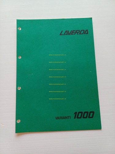 Laverda 1000 varianti catalogo - varianti,
