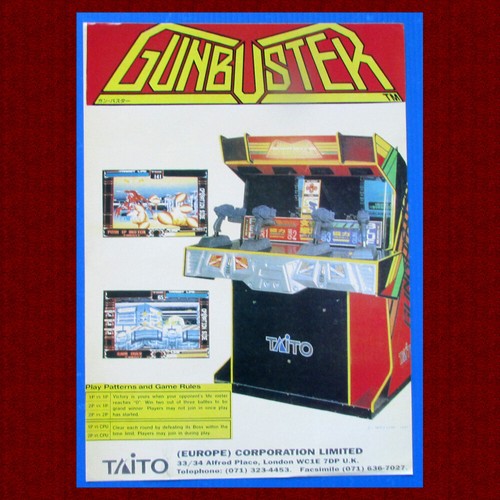 Flyer gunbustek taito - flyer,