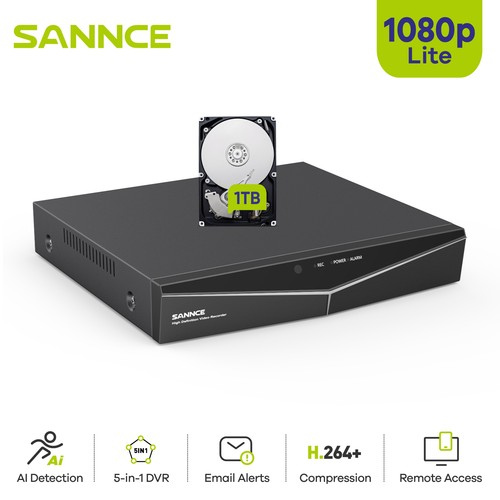 Sannce 16ch 5in1 1080p - sannce,