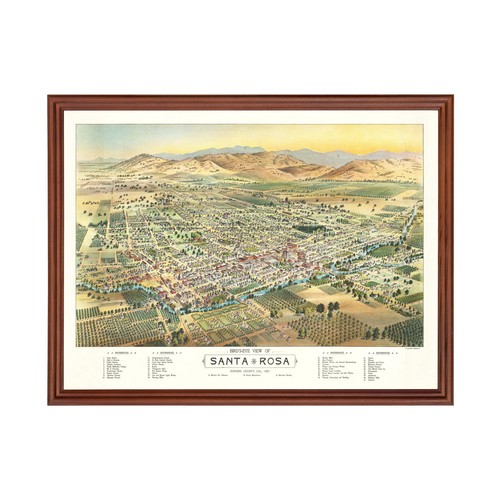 Vecchia mappa santa rosa - di,