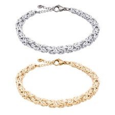 Bracciale maglia bizantina