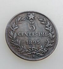 MONETA REGNO UMBERTO I  5 CENTESIMI 1895, RARA,CU 4,91 GR,CONS.COME DA' FOTO
