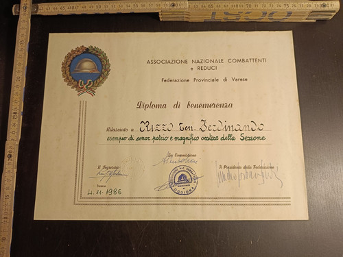 Diploma combattenti reduci - e,