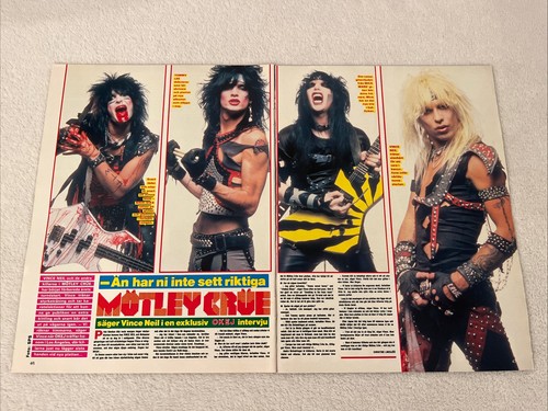 Poster motley crue 1985 - crue, metal