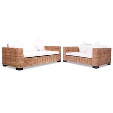 Set Sofà 15 pz in Rattan