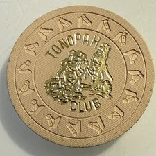 1969 TONOPAH CLUB $1 CHIP CASINÒ TONOPAH NEVADA SPEDIZIONE COMBINATA