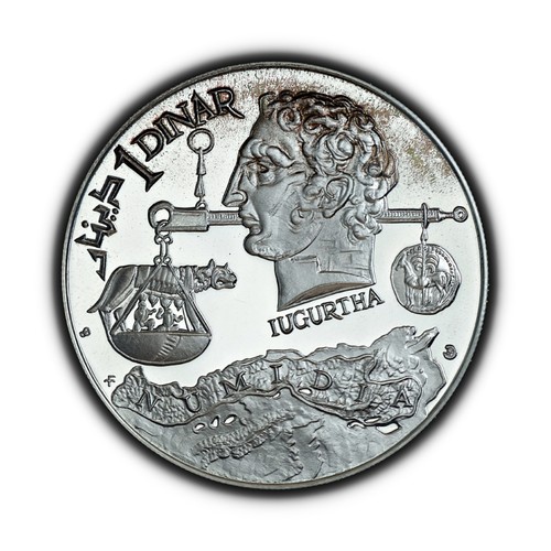 Tunisia 1969 dinaro - 1969,, argento
