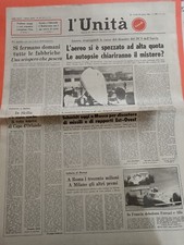 L'UNITA'  1980 DISASTRO AEREO