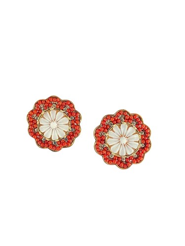Orecchini con cammeo corallo - con,