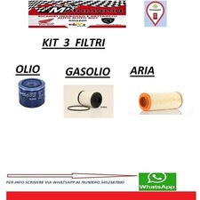 KIT TAGLIANDO 3 FILTRI OLIO