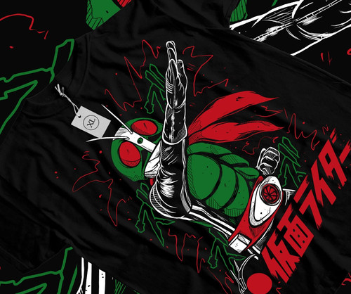 Maglietta anime kamen - kamen, rider