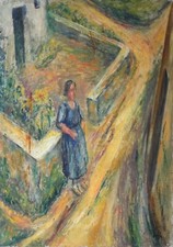 Quadro antico donna ritratto