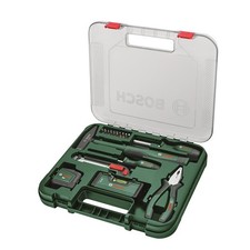 Bosch Set Utensili Universale Valigetta Utensili, 17 Pezzi Martello/Pinza/Coltello Cutter